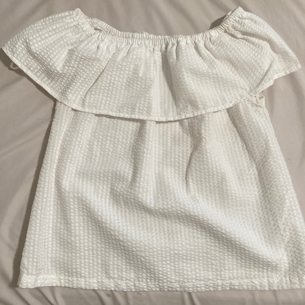 Size 10 white shoulder top! From h&m